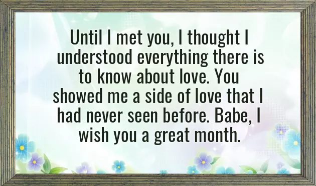 Happy New Month To Your Love Happy New Month To Your Love