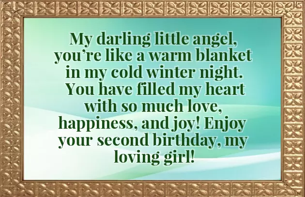 My Daughter Second Birthday Wishes My Daughter Second Birthday Wishes