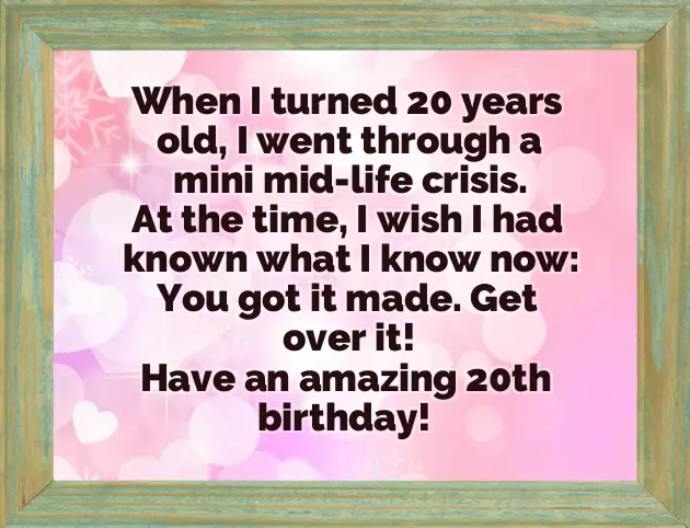 Happy 20 Bday Happy 20 Bday
