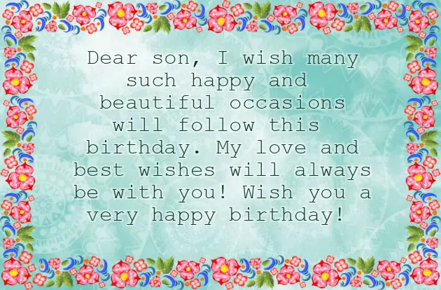 First Birthday Wishes From Parents To Son