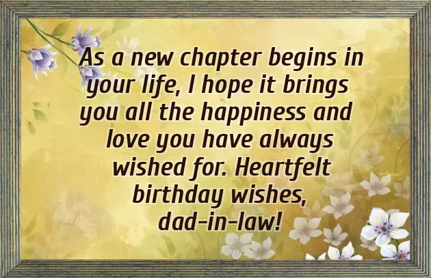 Father In Law Bday Wishes