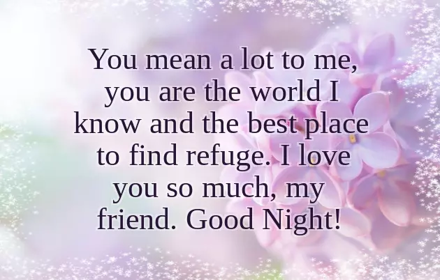 Good Night Wishes For Friends In English Good Night Wishes For Friends In English