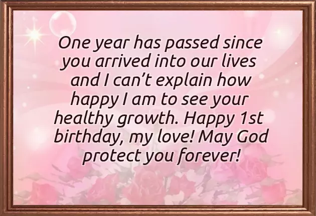First Baby Girl Birthday Quotes