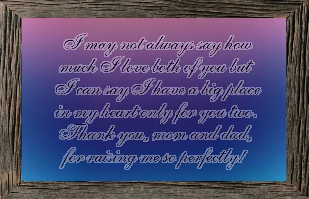 Best Wishes To Parents