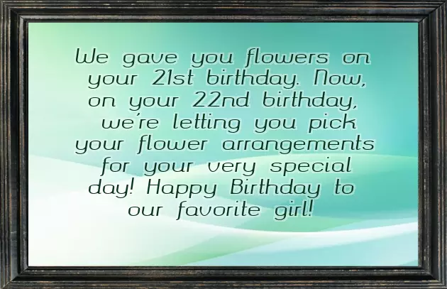 Happy 22Nd Birthday Girl Happy 22Nd Birthday Girl
