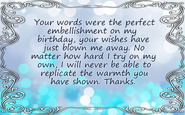 Quotes Thanking For Birthday Wishes