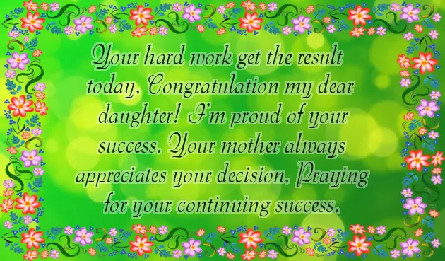 Graduation Wishes For Daughter From Parents