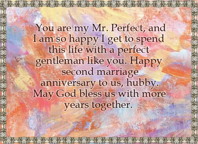 Second Wedding Anniversary Wishes To Husband Second Wedding Anniversary Wishes To Husband