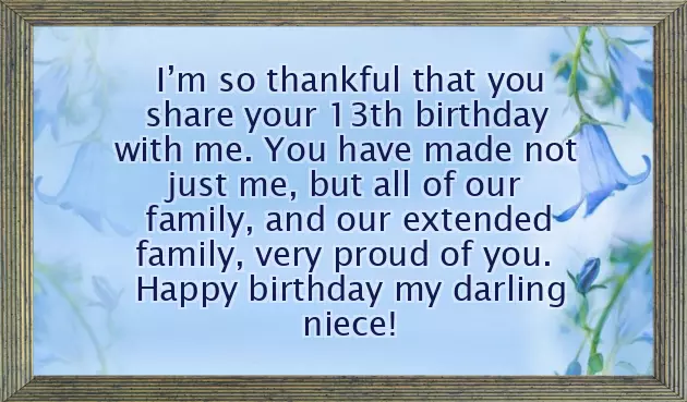 Happy 13Th Birthday To My Niece