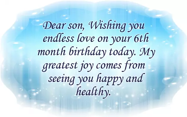 Half Birthday Wishes For Baby Girl