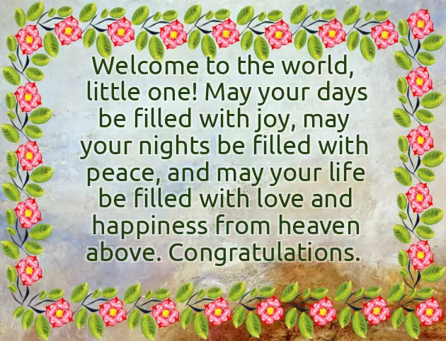 Congratulations On The New Arrival To Your Family