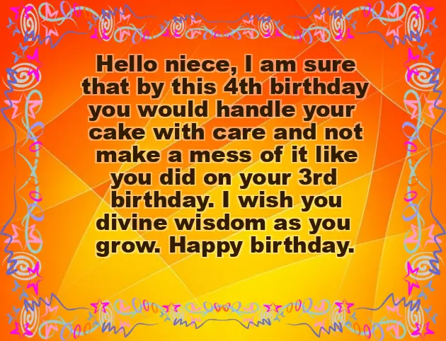 Happy Birthday To My 4 Year Old Niece Happy Birthday To My 4 Year Old Niece