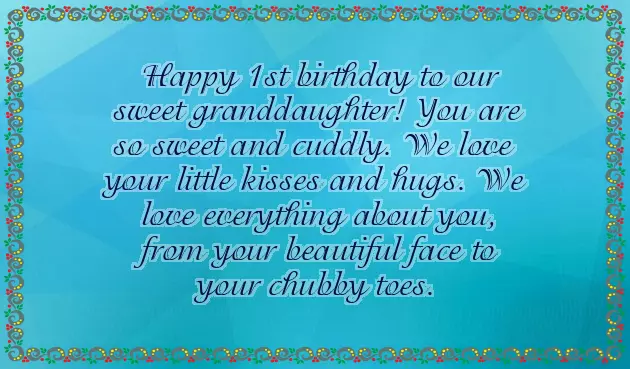 Birthday Wishes To A One Year Old Baby Boy