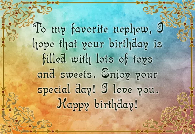 Birthday Wishes For My Little Nephew