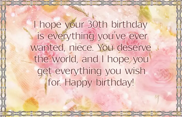 Happy 30Th Birthday To My Niece Happy 30Th Birthday To My Niece