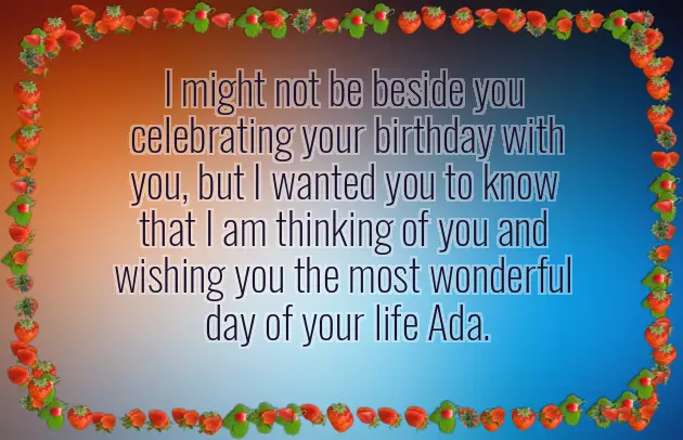 Ada Happy Birthday