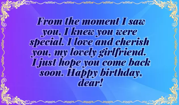 Birthday Wishes For Girlfriend Sad