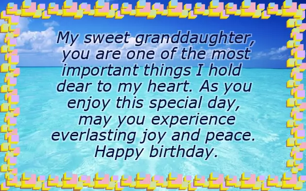 Birthday Greetings To My Granddaughter Birthday Greetings To My Granddaughter