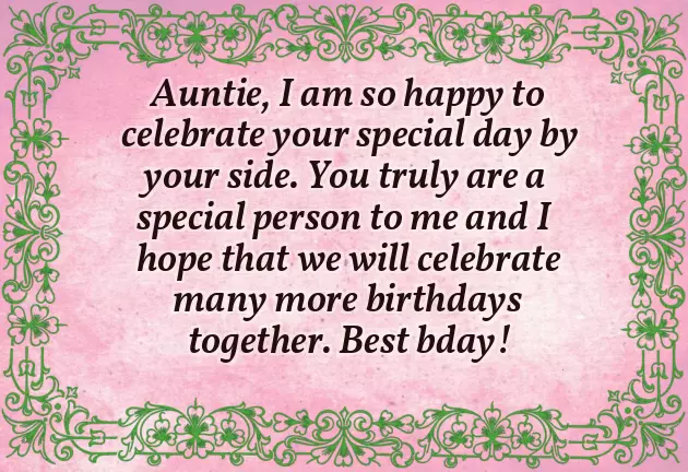 Happy Birthday My Favorite Aunt