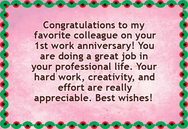 Congratulations On Work Anniversary To Colleague Congratulations On Work Anniversary To Colleague