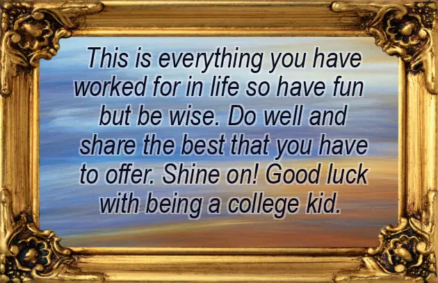 College Congratulations