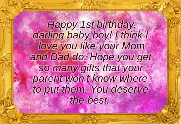 Birthday Wishes For 1 Year Baby Boy Birthday Wishes For 1 Year Baby Boy