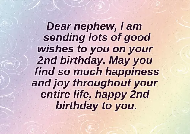 Birthday Wishes To 2 Year Old Nephew Birthday Wishes To 2 Year Old Nephew