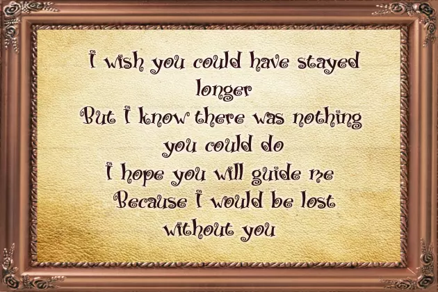 Poems For Lost Loved Ones Poems For Lost Loved Ones