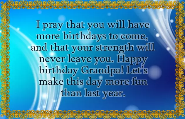 Birthday Quotes For Grandfather