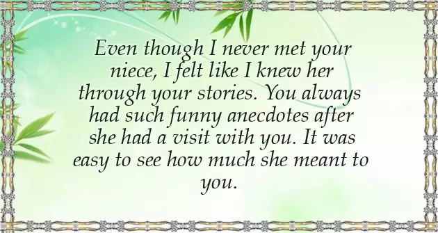 Condolence Message To My Niece Condolence Message To My Niece