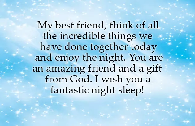 Good Night Message To Best Friend Good Night Message To Best Friend