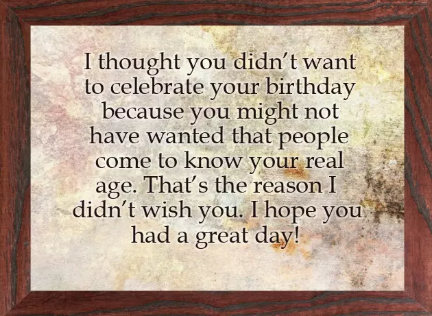 Belated Birthday Wishes For Girlfriend