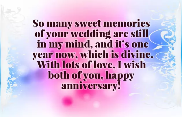 First Marriage Anniversary First Marriage Anniversary