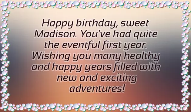 Happy Birthday Madison Happy Birthday Madison
