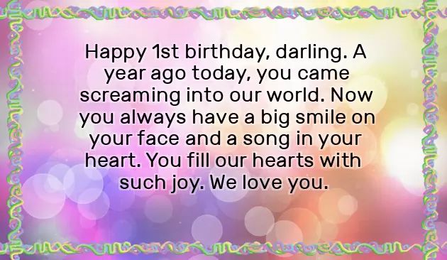 1St Daughter Birthday Wishes