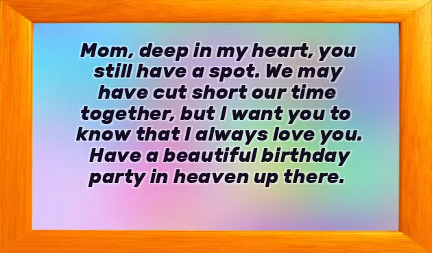 Birthday Greeting To Mother In Heaven Birthday Greeting To Mother In Heaven