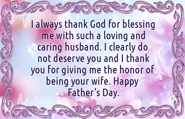 Fathers Day Wishes To My Husband
