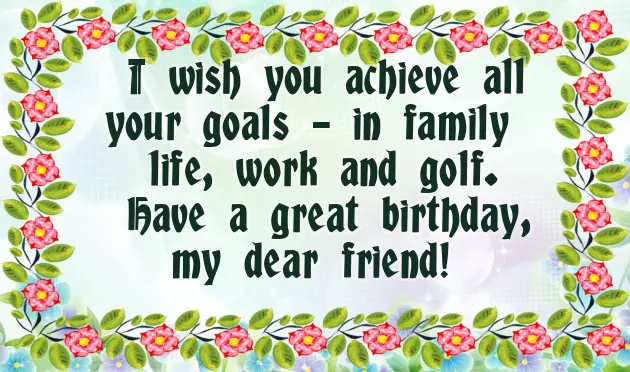 Golfer Birthday Wishes Golfer Birthday Wishes