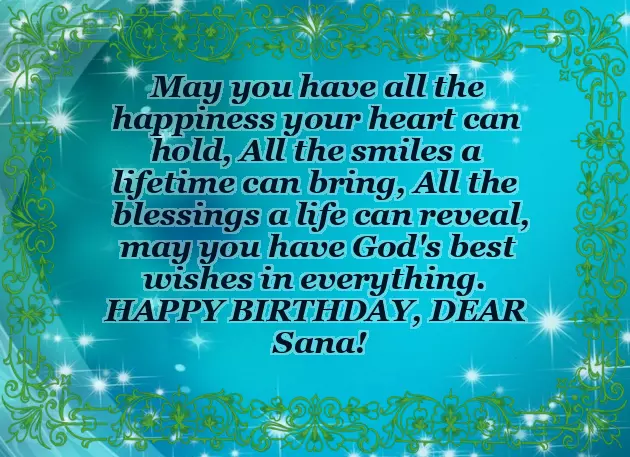 Happy Birthday Sana Wishes Happy Birthday Sana Wishes