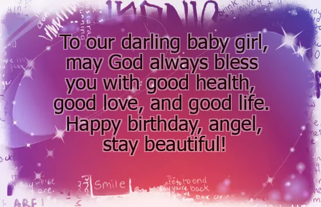First Birthday Wish For Baby Girl