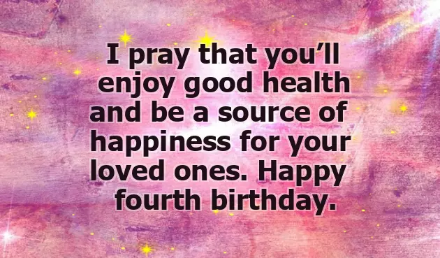 Happy 4Th Birthday Girl Wishes