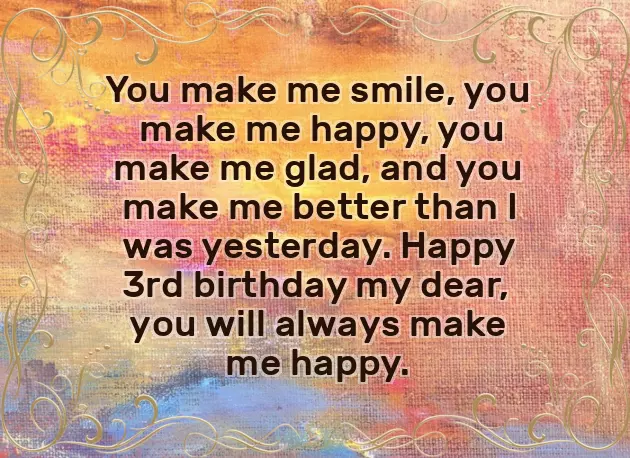 Happy 3Rd Birthday Daughter Quotes Happy 3Rd Birthday Daughter Quotes