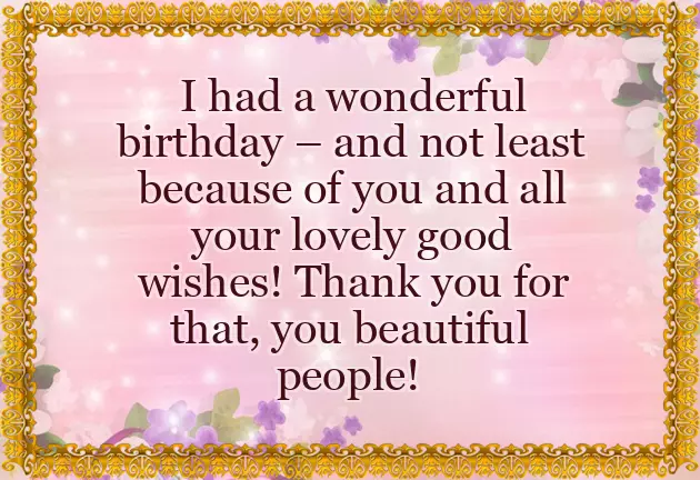 Replay Of Birthday Wishes