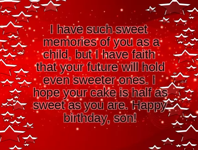 Wishing Son Birthday
