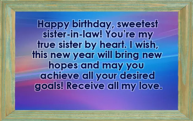 Wishes For Birthday Sister In Law