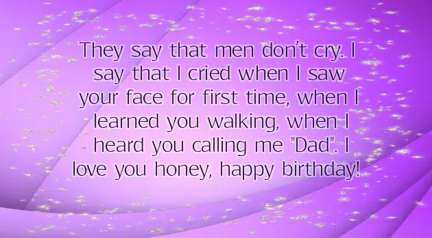Birthday Wishes For Father By Daughter