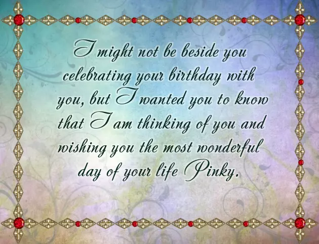 Happy Birthday Pinky Happy Birthday Pinky