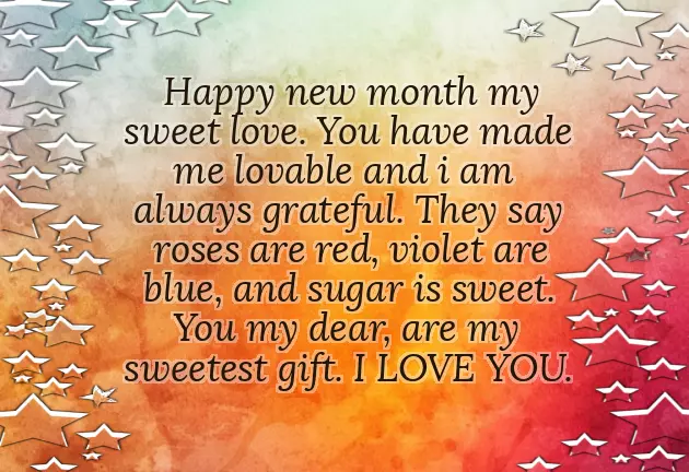New Month Message To Lover New Month Message To Lover