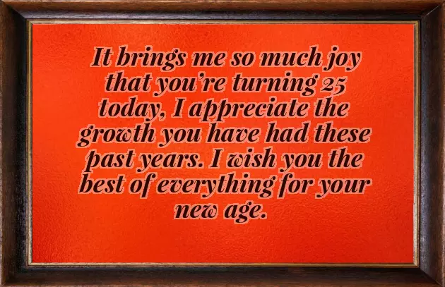 25Th Birthday Wishes 25Th Birthday Wishes