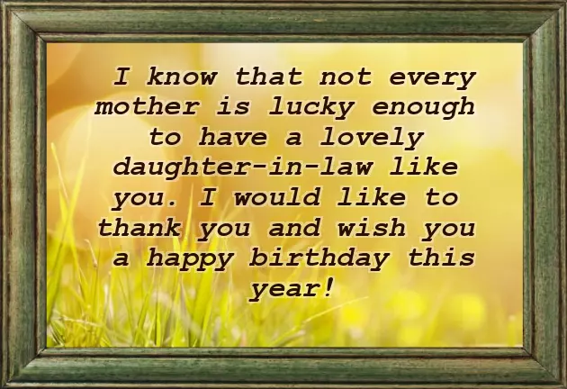 Happy Birthday For A Daughter In Law